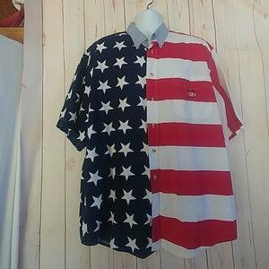 Ivy Crew Men's Flag Shirt